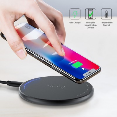 Wholesale 5V 1A fast charging latest Ultra-thin Aluminum qi wireless pocket custom small power